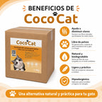 Caja de CocoCat Sustituto De Arena Para Gatos 8 Bolsas 1.5 Kg