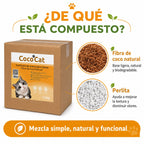 Caja de CocoCat Sustituto De Arena Para Gatos 8 Bolsas 1.5 Kg
