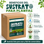 Caja De Sustrato Para Plantas Optimus Plant 8 Bolsas 2.2 Kg