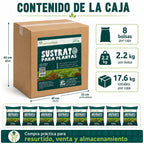 Caja De Sustrato Para Plantas Optimus Plant 8 Bolsas 2.2 Kg