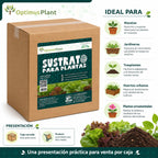 Caja De Sustrato Para Plantas Optimus Plant 8 Bolsas 2.2 Kg