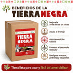 Caja Tierra Negra Optimus Plant Con Perlita Y Humus 8 Bolsas