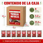 Caja Tierra Negra Optimus Plant Con Perlita Y Humus 8 Bolsas