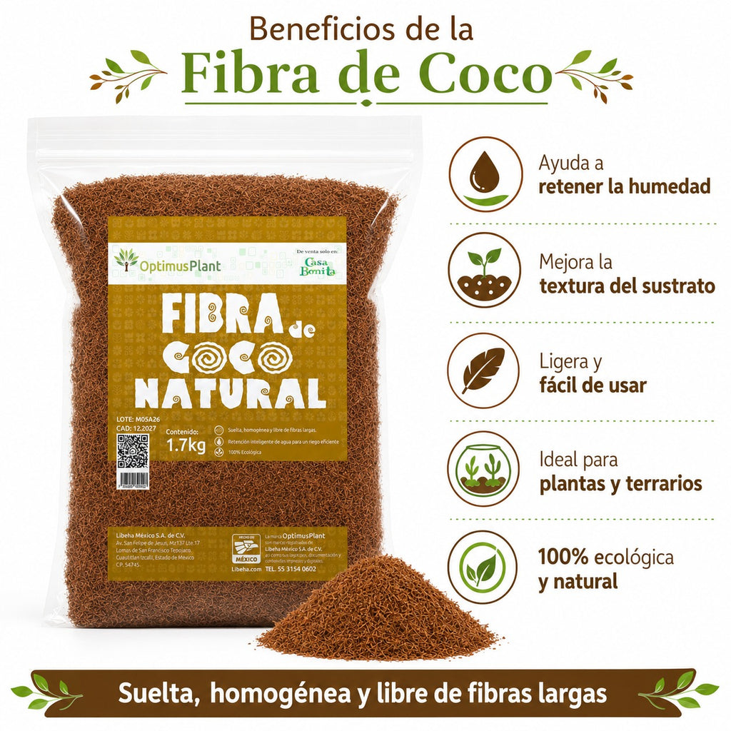 FIBRA DE COCO NATURAL 1.7 KG / COCONUT