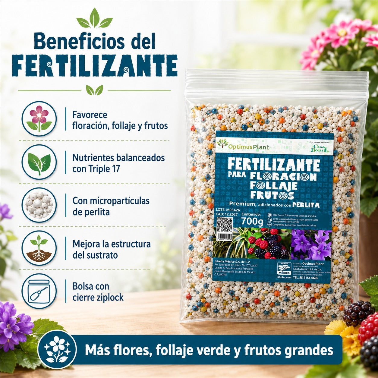 Fertilizante Optimus Plant 700g
