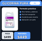 Glicerina Pura de 20, 4 y 1 Litros