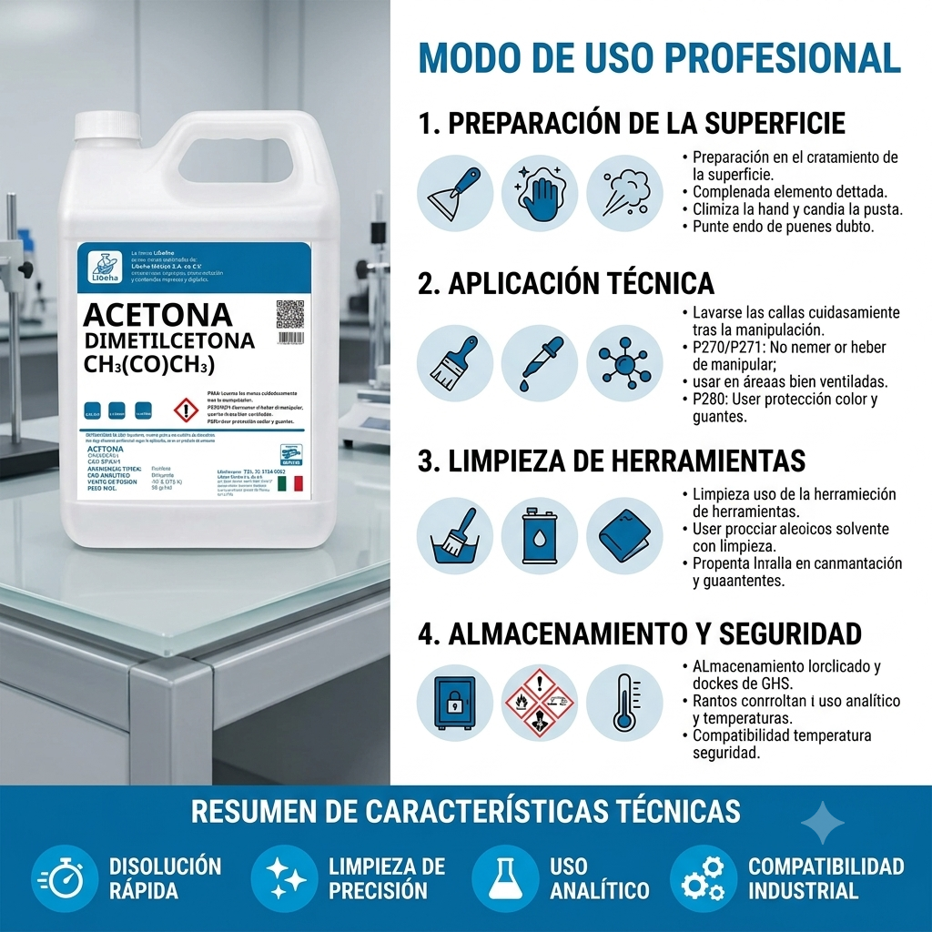 Acetona 4 L