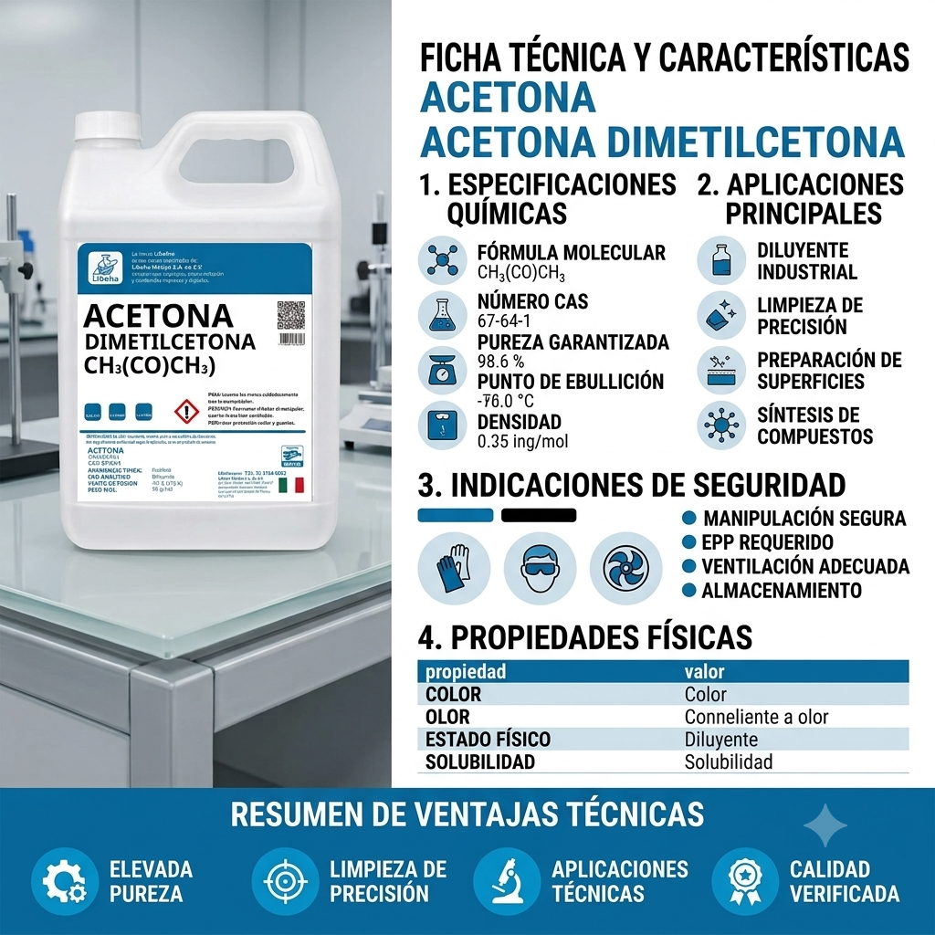 Acetona 4 L