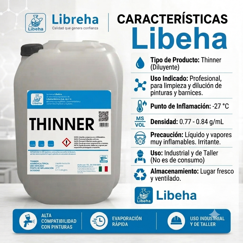 Thinner Estandar Bidon De 20 Litros