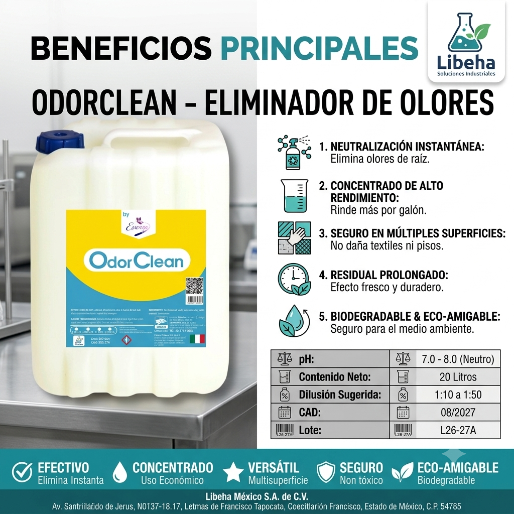 Eliminador De Olores De Mascotas Concentrado 20 Litros