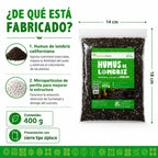 Humus De Lombriz Californiana 400g Para Plantas