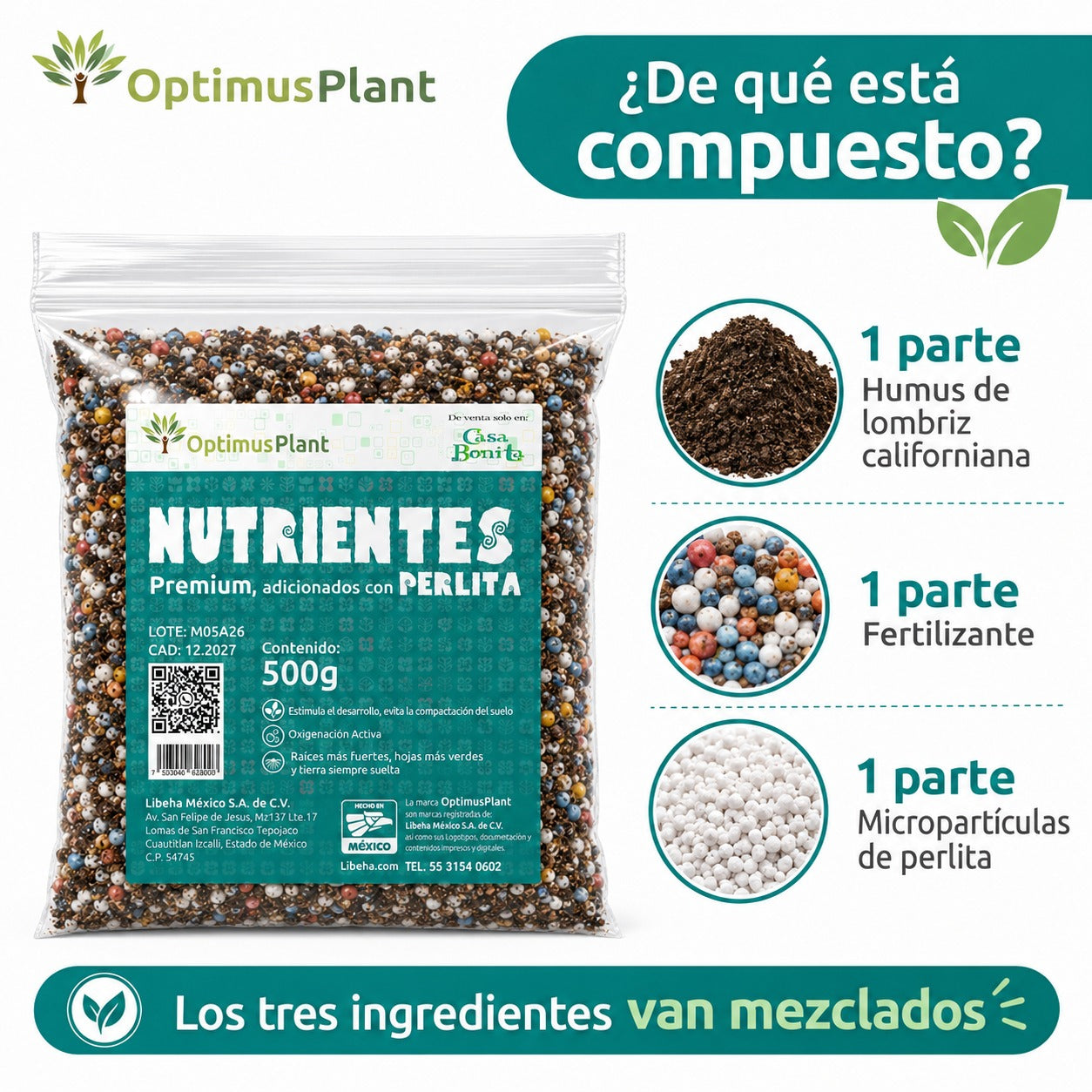 Nutrientes Optimus Plant 500g