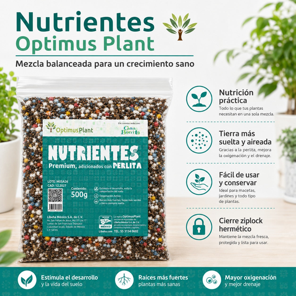 Nutrientes Optimus Plant 500g