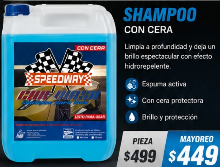 Shampoo Automotriz de 20Litros