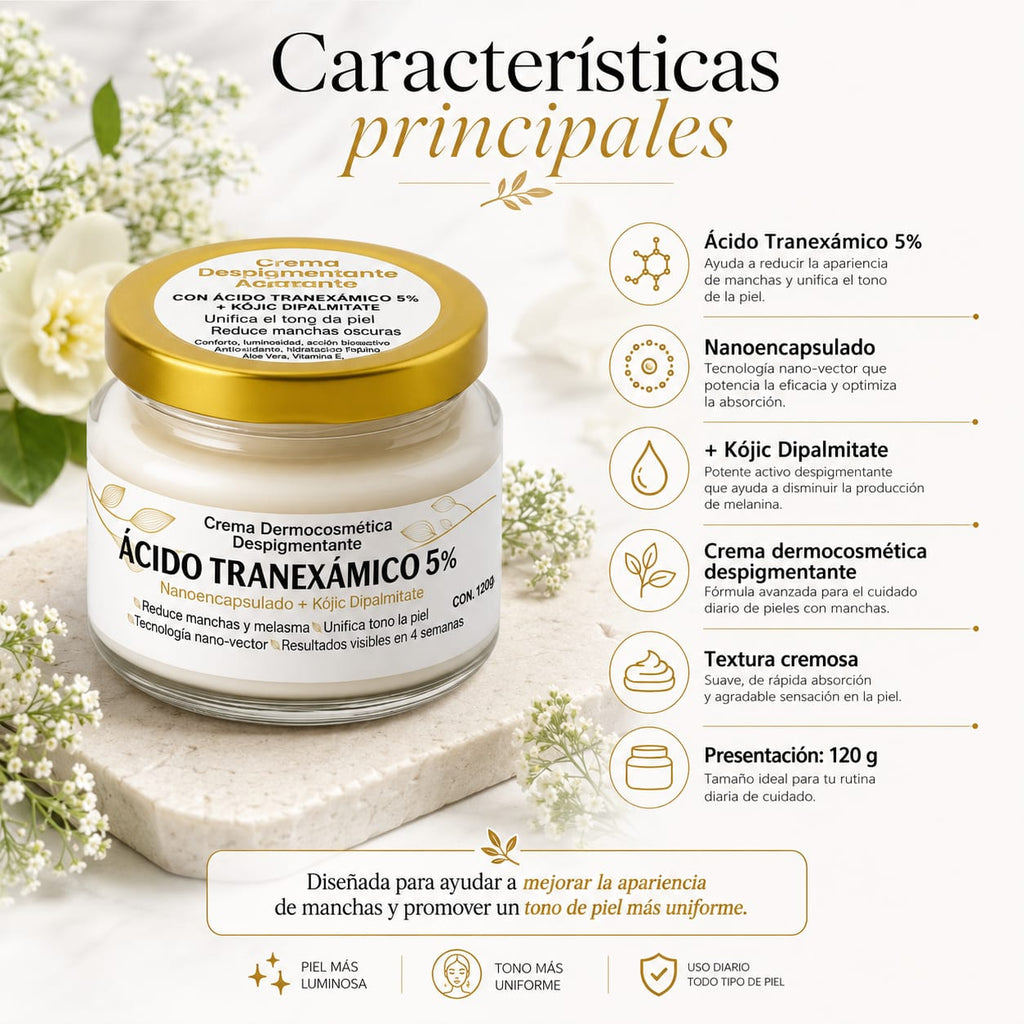 Crema Despigmentante Acido Tranexamico 5% Mixta Dia/noche