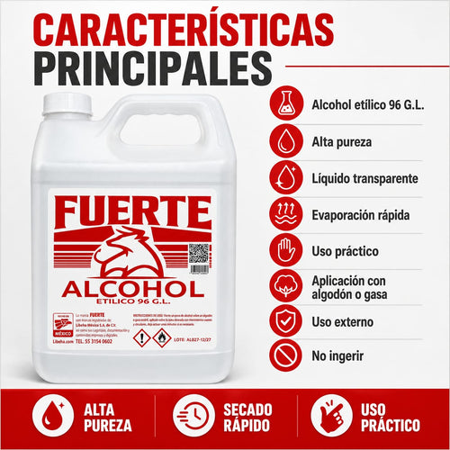 Alcohol Etílico 96% Liberha Bidón De 4 Litros