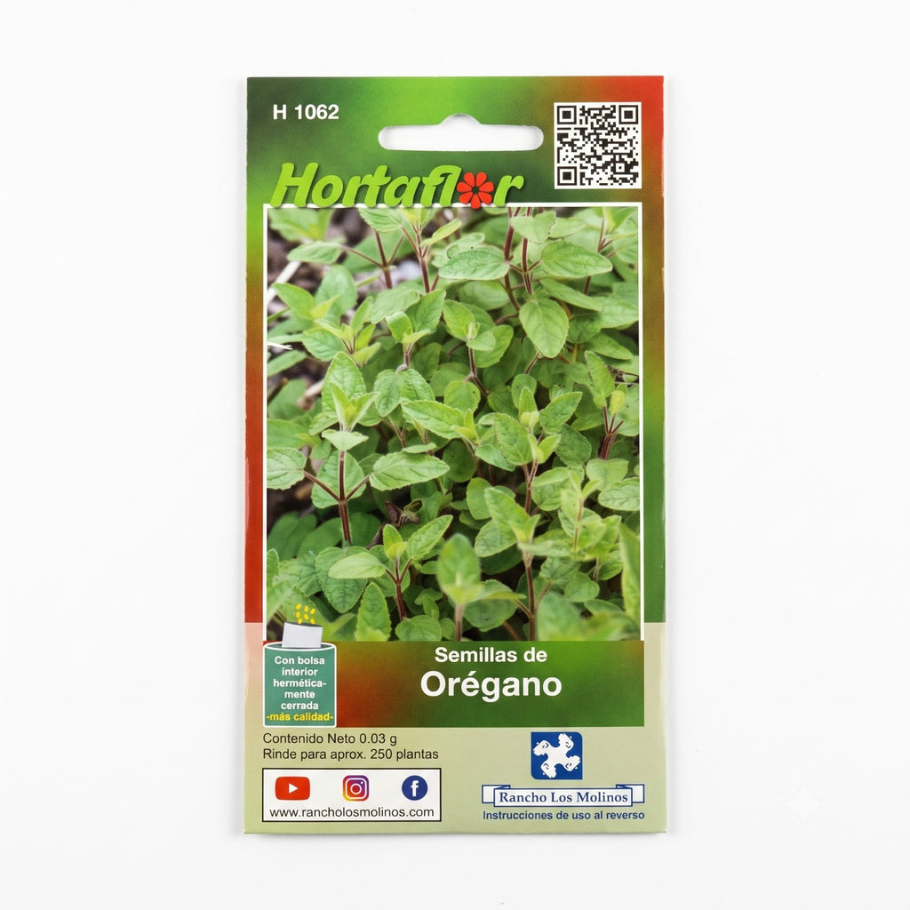 Semillas De Oregano Hortaflor 3gr Rinde Para 250 Plantas