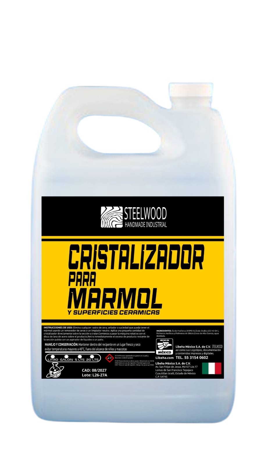 Cristalizador Para Mármol 4L