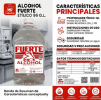 Alcohol Etílico Al 96% Presentación 5 Litros (pack 2 Piezas)