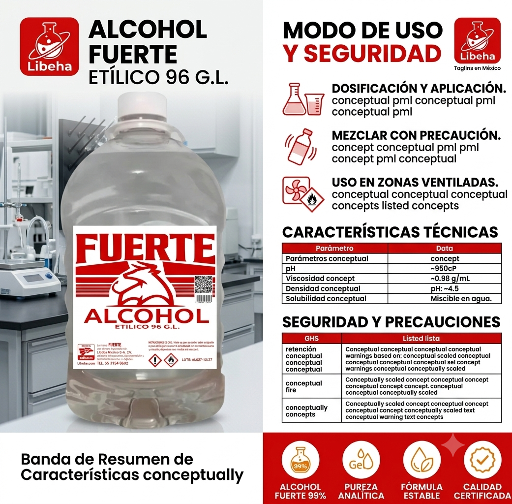 Alcohol Etílico Al 96% Presentación 5 Litros (pack 2 Piezas)