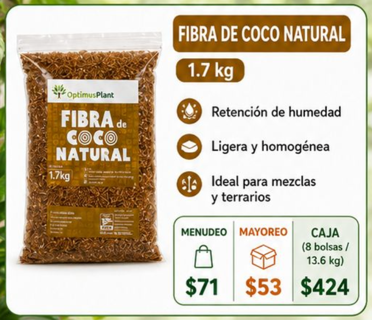 FIBRA DE COCO NATURAL 1.7 KG / COCONUT