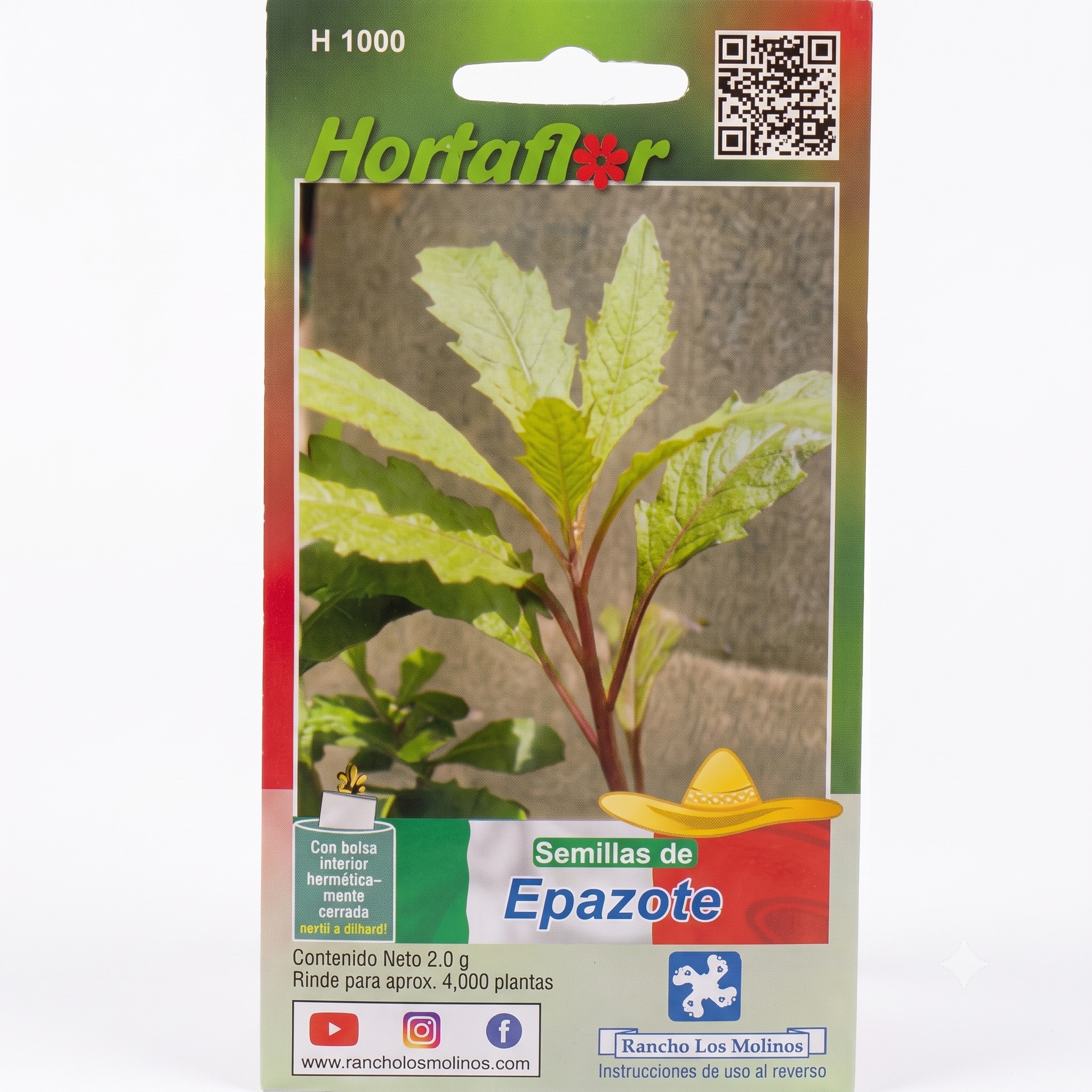 Semilla De Epazote 2 G Rinde Para 4,000 Plantas