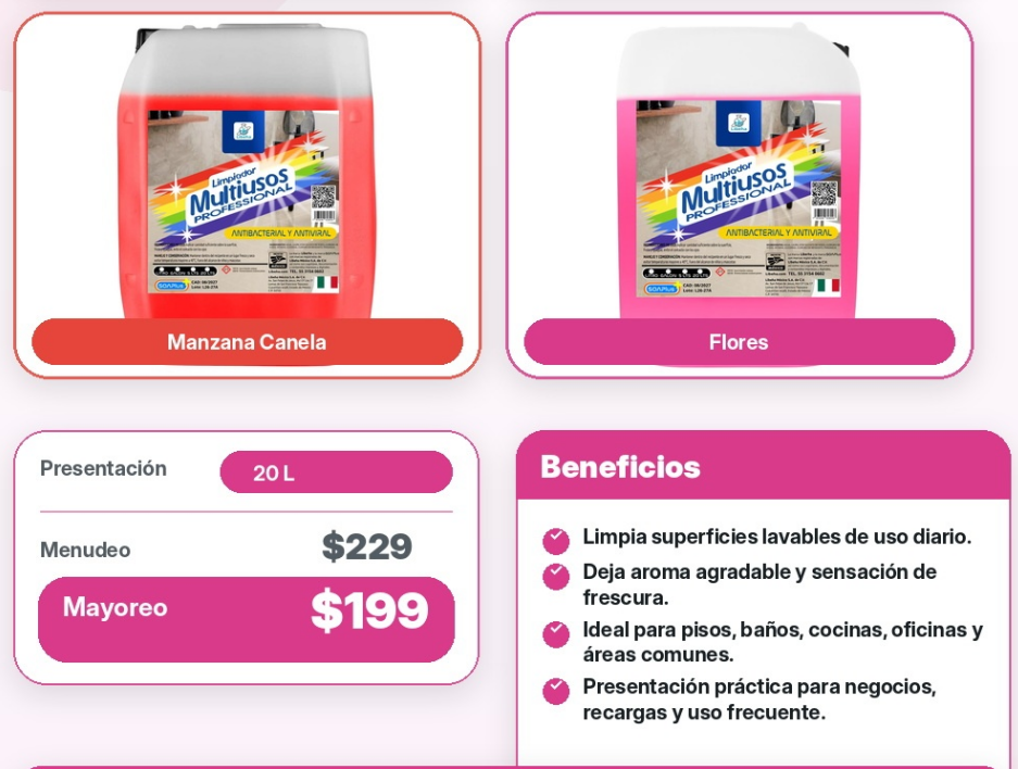 Limpiador Multiusos de 20Litros