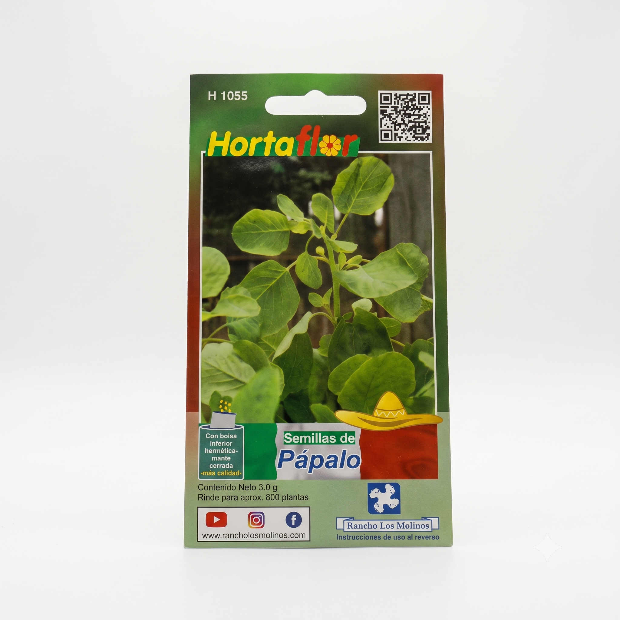 Hortaflor Semillas De Papalo 3gr Rinde Para 800