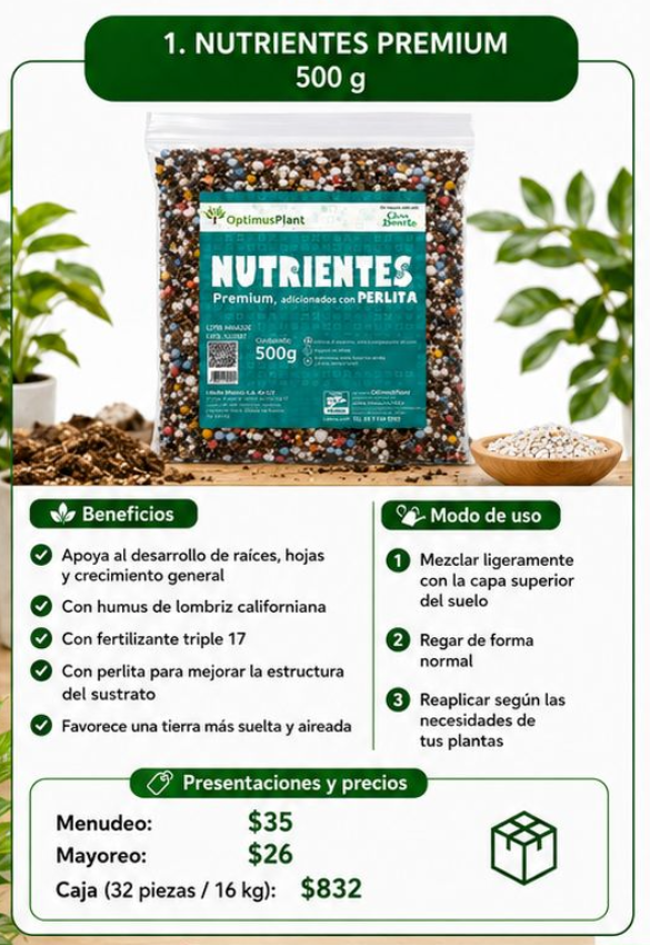Nutrientes Optimus Plant 500g